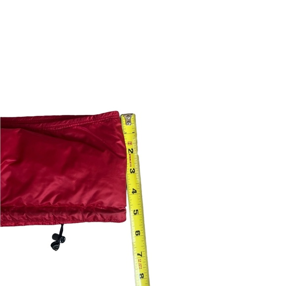 Moncler Down Filled Red Nylon Infiniti Scarf Wrap Scarf Red Winter Luxury - Picture 9 of 9